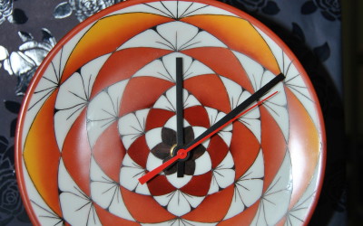 Orologio optical arancione