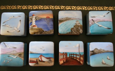 Scatoline quadrate  con marine